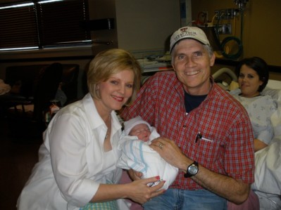 Bryce with MiMi and Pops Colman